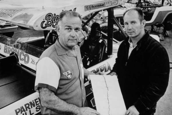 Bill Stroppe and Parnelli with Big Oly.